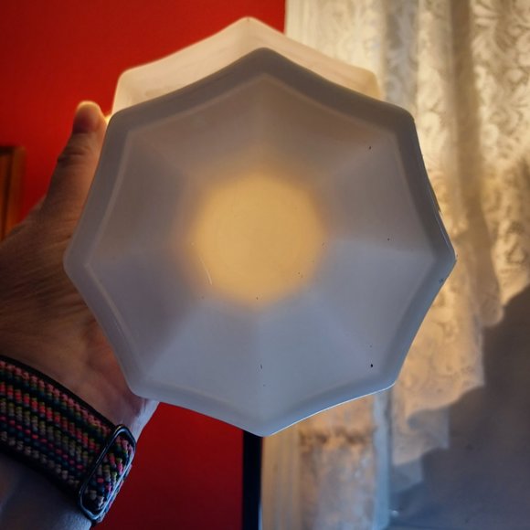 Vintage Milk Glass /Footed /Octagon/ Pedestal Compote - Picture 13 of 13